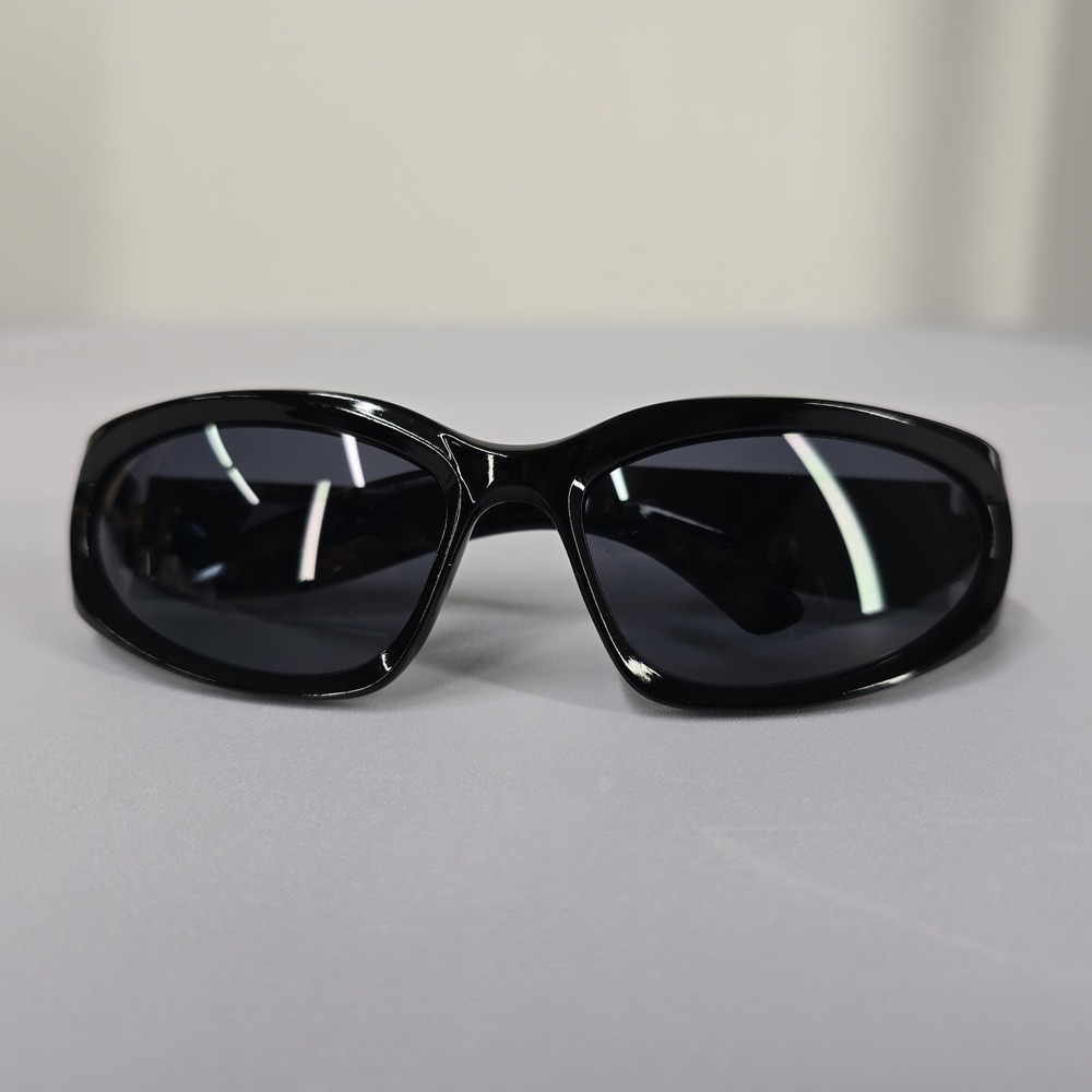 NEW Black Wrap Around Sunglasses Sporty‎ Y2K Style